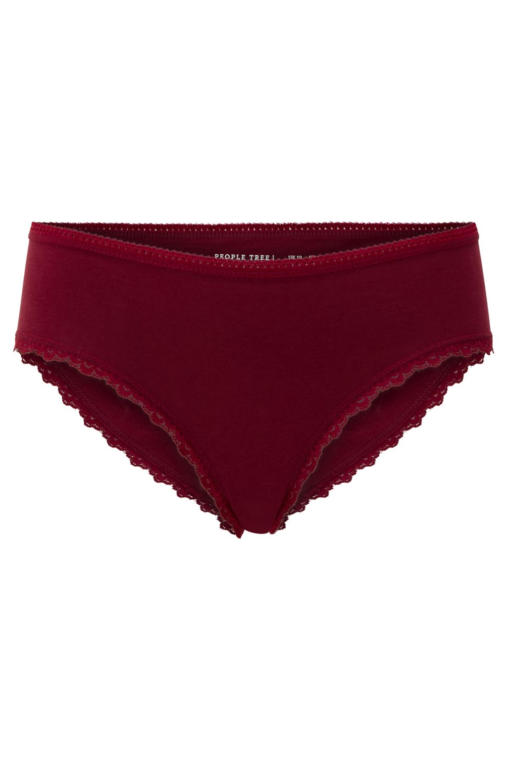 Lace Hipster - Gots Burgundy