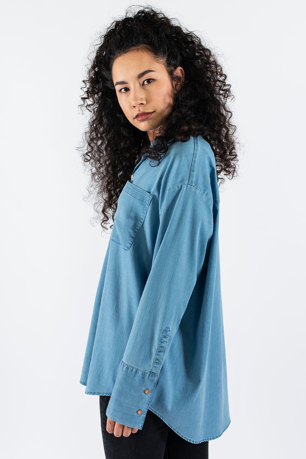 Mia Tencel Shirt Light Blue XL
