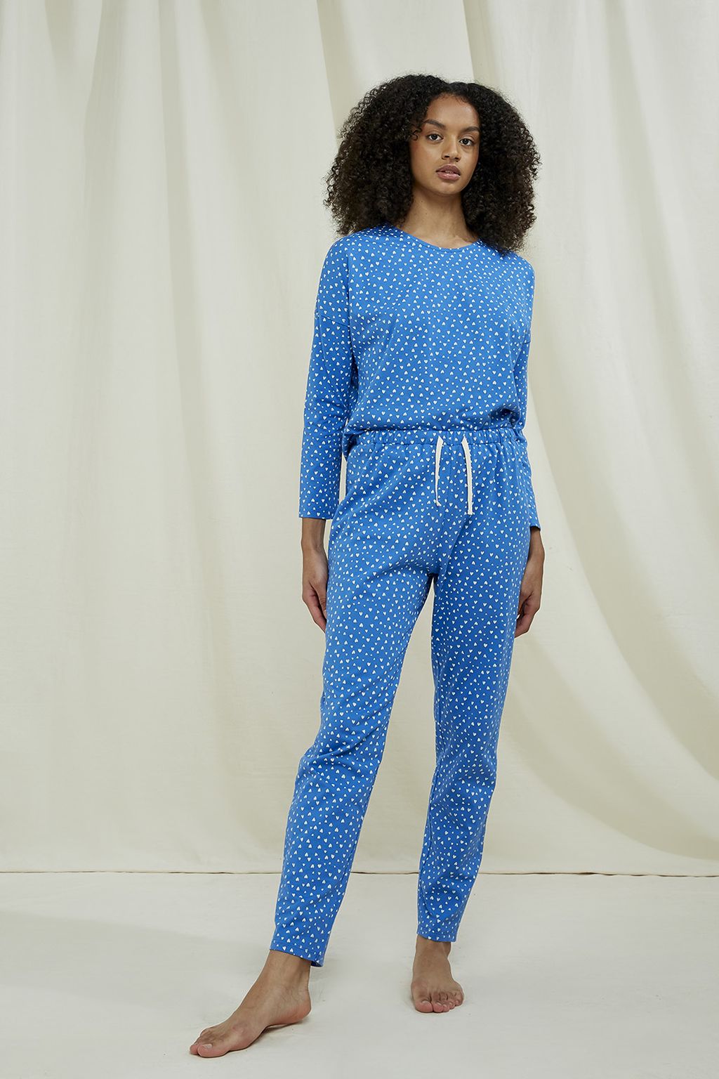 Hearts Pyjama Trousers Blue 12