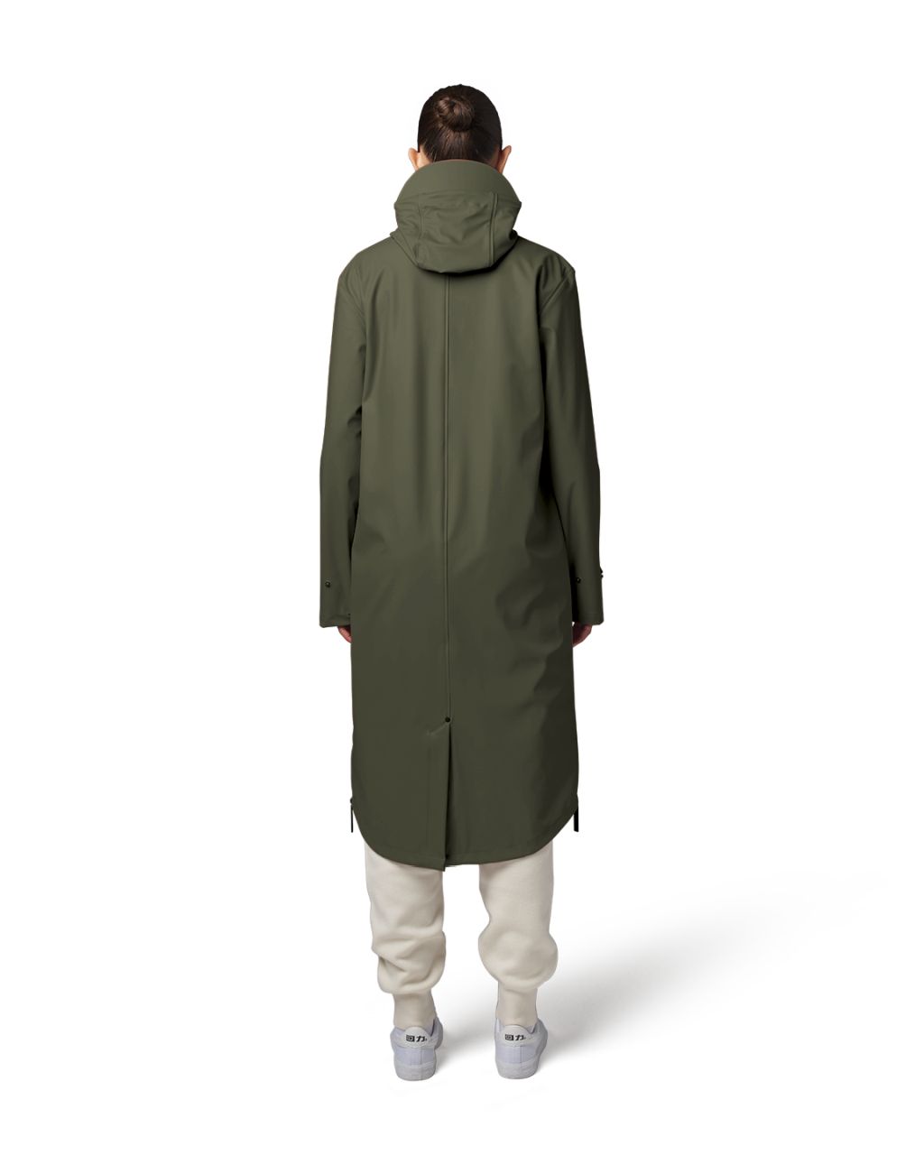 Original Raincoat Made From 66 Recycled Pet-Bottles Army Green XS