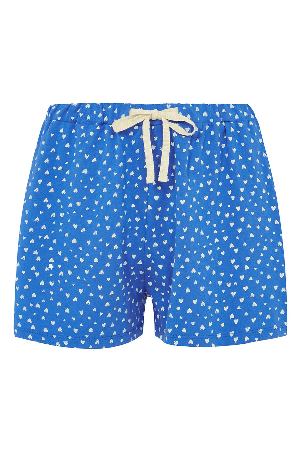 Hearts Pyjama Shorts Blue 10