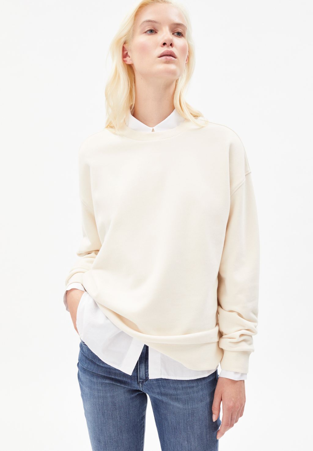 Aarin Sweatshirt aus Bio-Baumwolle undyed S