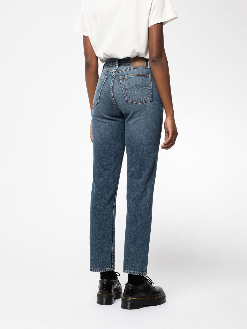 Straight Sally Mid Waist Jeans Indigo Autumn 30/32