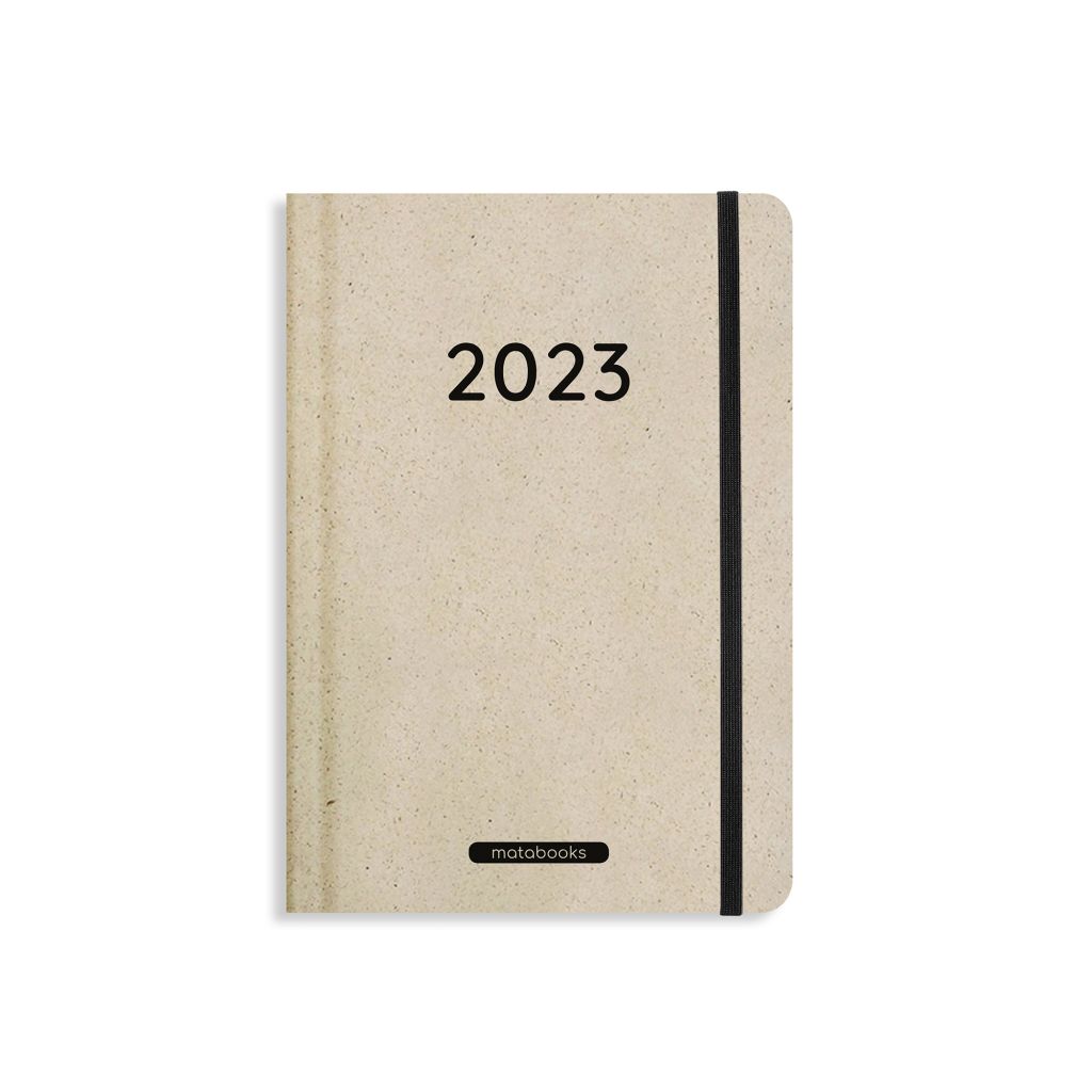 Kalender 2023 A5 Jahresplaner Samaya aus Graspapier Easy M
