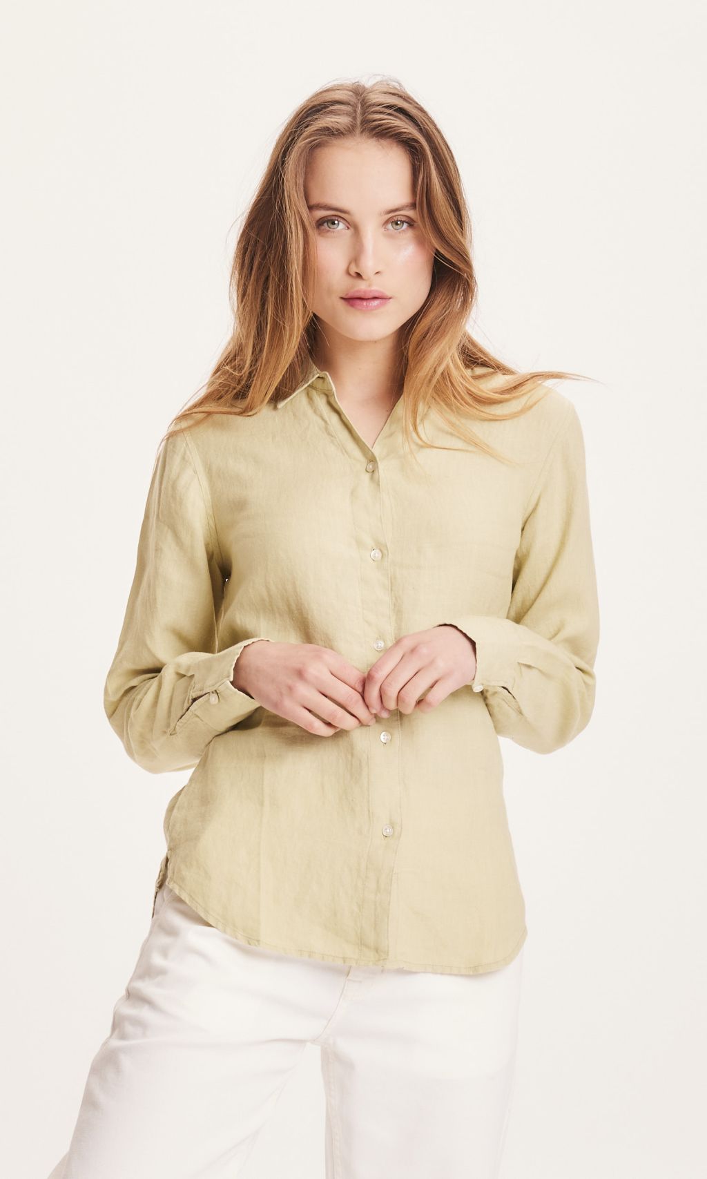 Sage Classic Reg Linen Shirt - Gots/Vegan - Lint