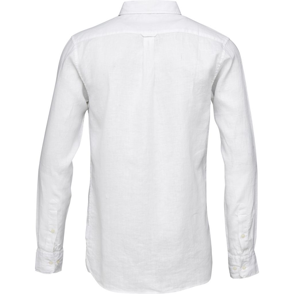 Fabric Dyed Linen Shirt - Vegan Bright White XXL