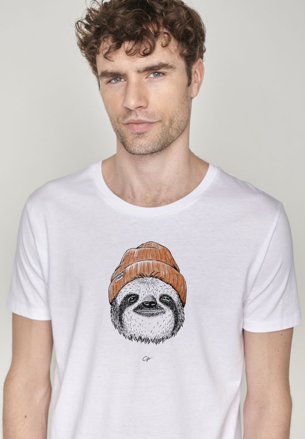Animal Sloth Moin (Guide/GOTS) white