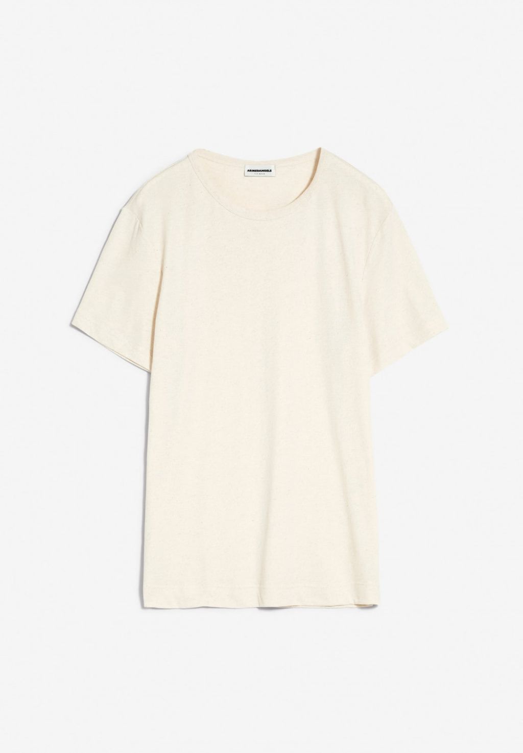 Aantonio Linen T-Shirt aus Bio-Baumwoll-Linen Mix undyed S