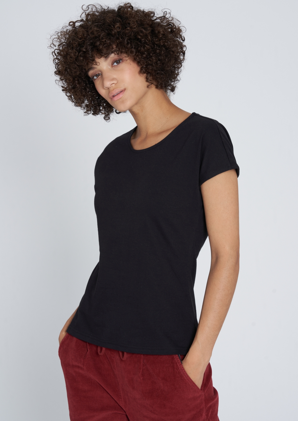 Frauen Casual T-Shirt black