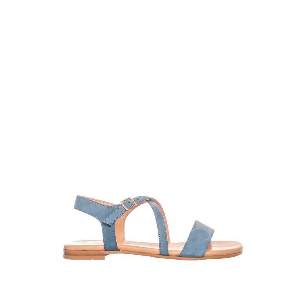Marianne Flat With Cross Straps Jeans