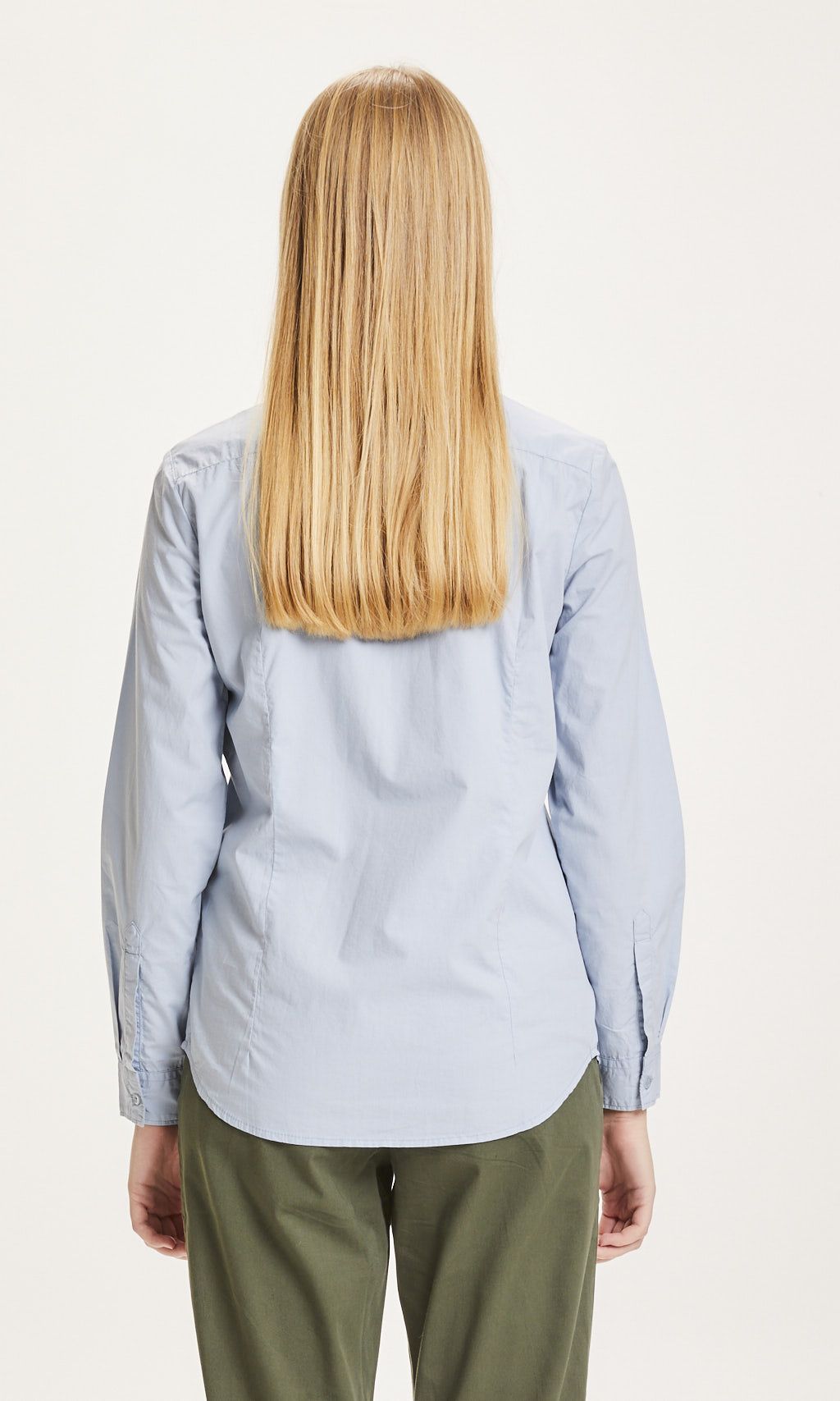 Danica Classic Slim-Fit Shirt - Gots/Vegan Blue Fog XL