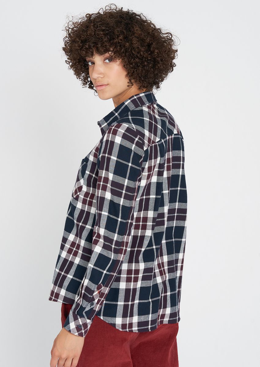 Frauen Flanell Shirt #Checked Red Checked XS