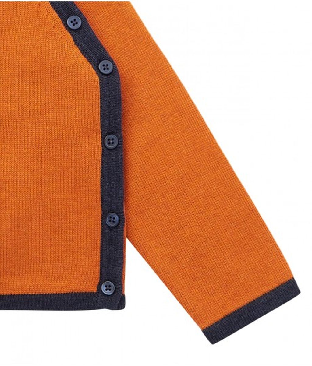 Picasso Baby Knitted Wrap Jacket rusty orange 86