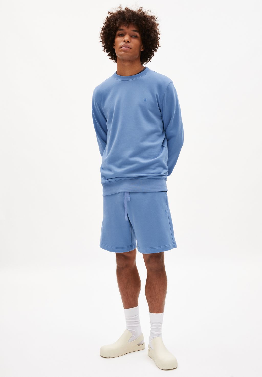 Maalte Comfort Sweatshirt aus Bio-Baumwolle sky high XL
