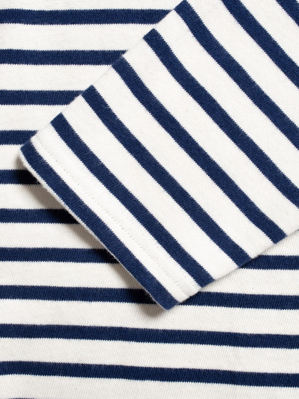 Charles Stripe LS T-Shirt Offwhite/Blue S