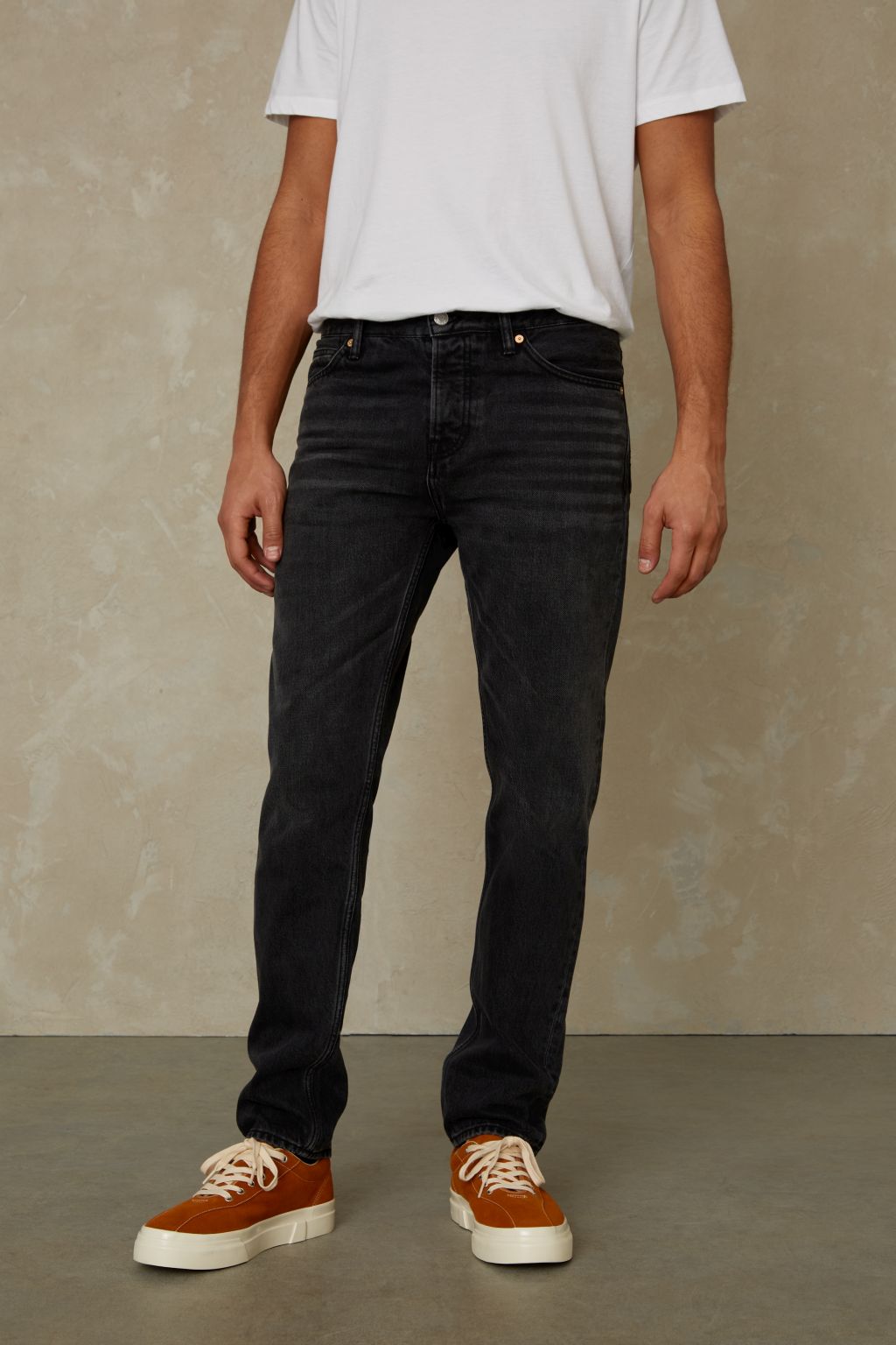 Jerrick Jeans aus Bio-Baumwoll-Mix clean recycled black worn 34/32