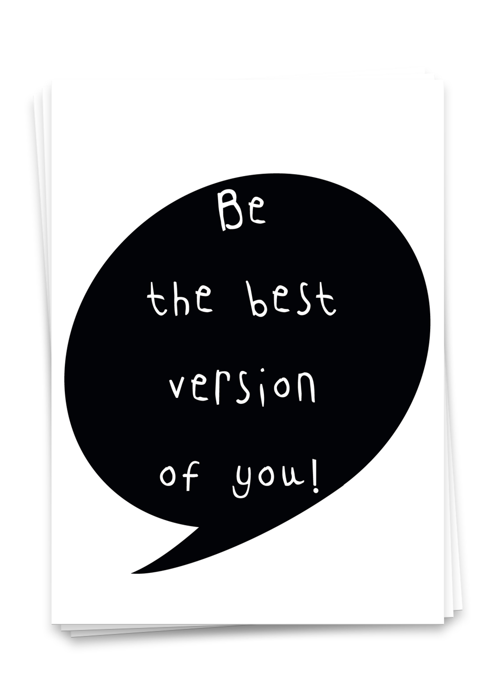Postkarte A6 Be the best version of you
