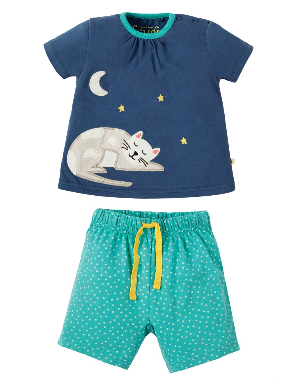 Little Peony Pyjamas  marine blue cat 86/92