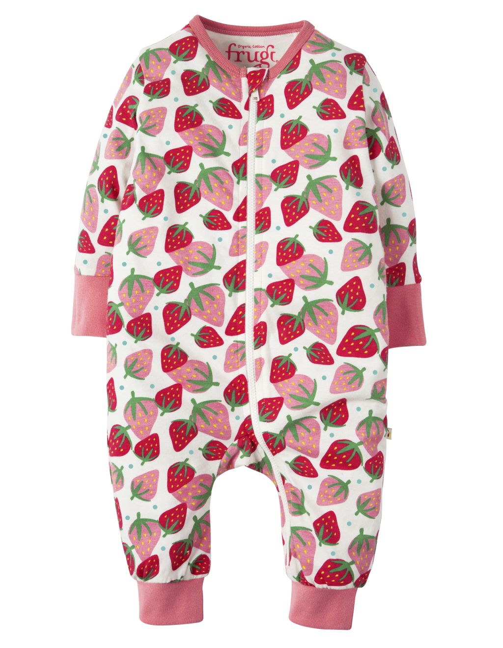 Summer Zip Babygrow Scilly Strawberries 86/92