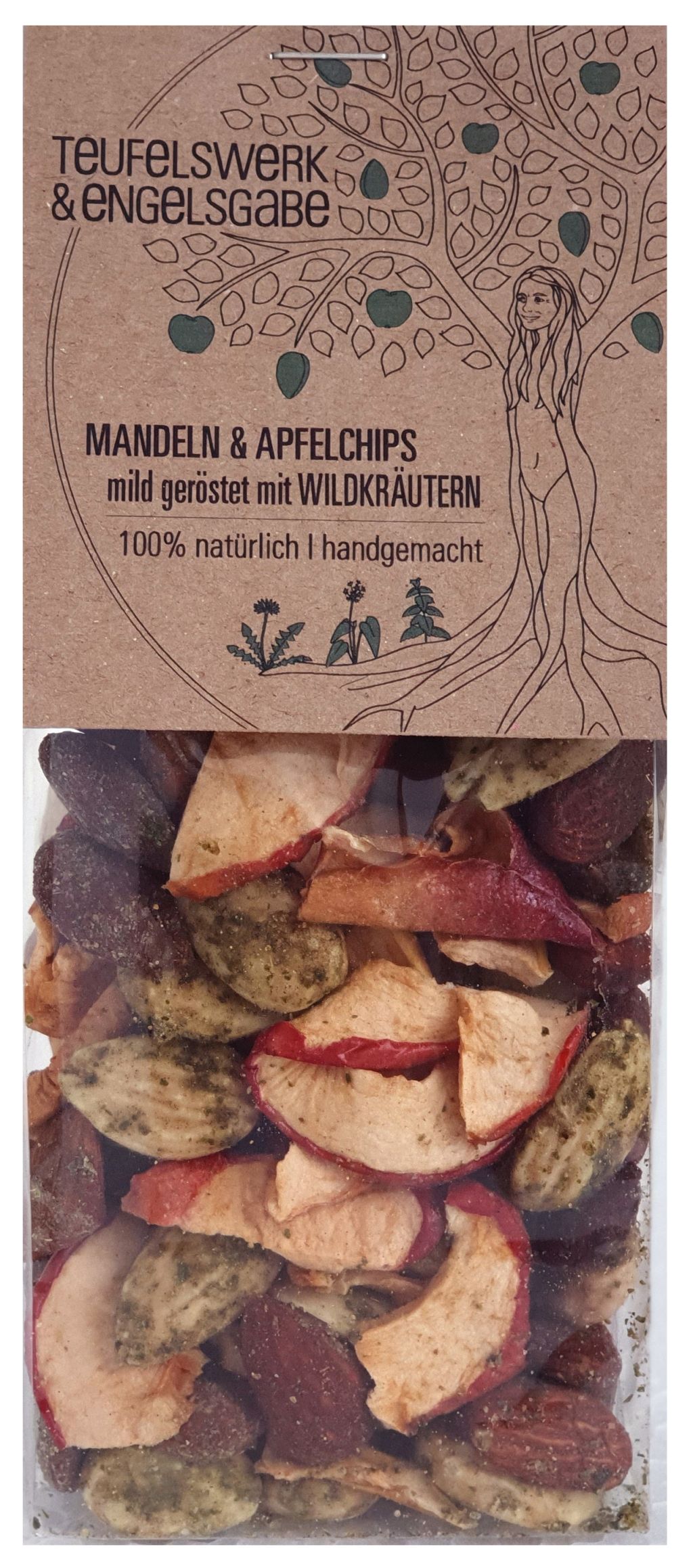 Bio Mandel & Apfelchips - Wildkräuter 125g