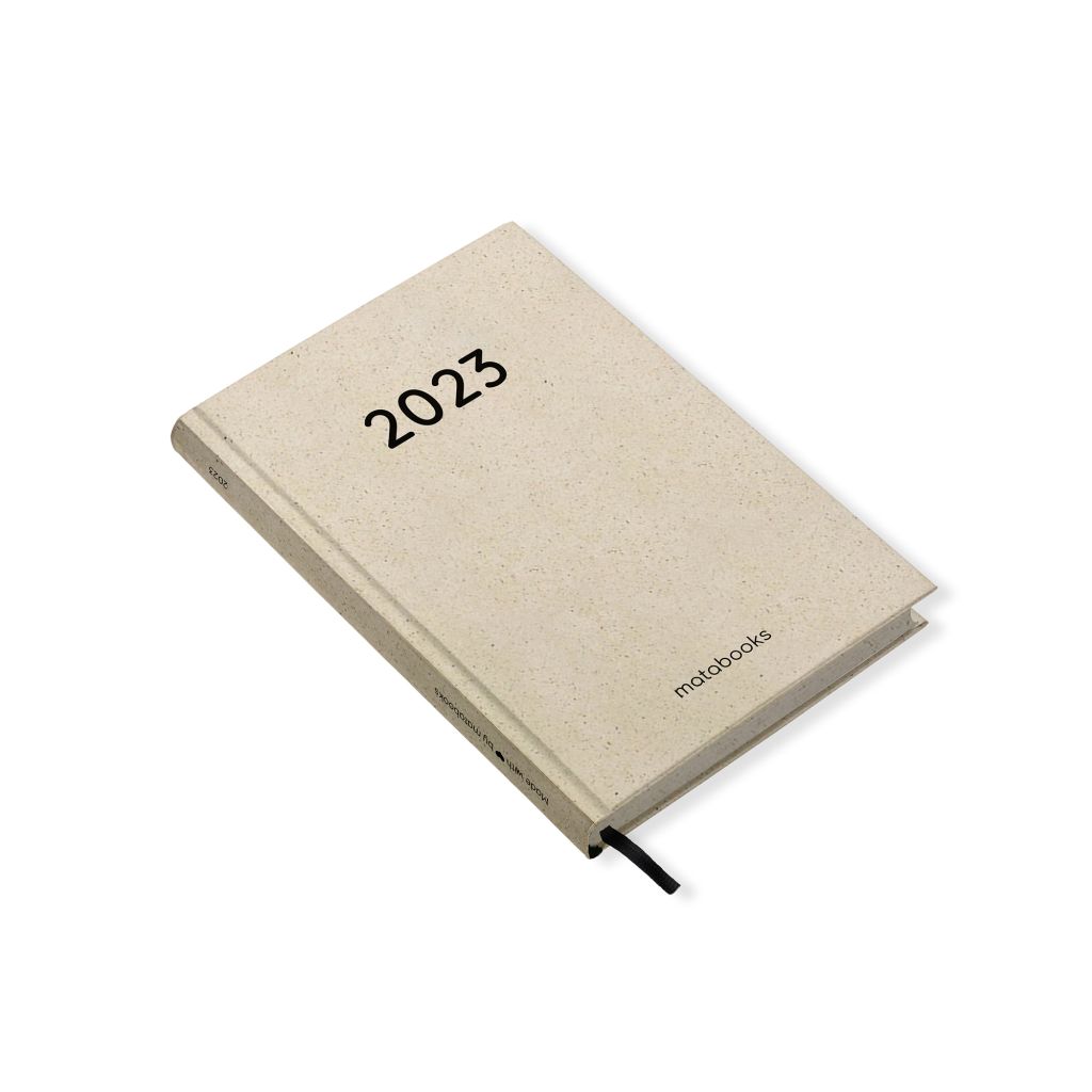 Kalender 2023 A6 Jahresplaner Samaya aus Graspapier Easy S