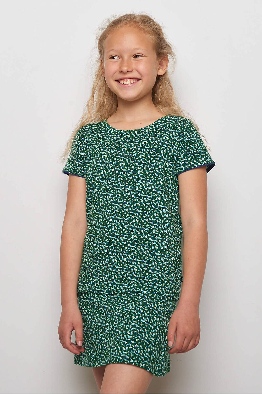 Kids Jersey-Shirt Lilly Green Peas (Gots) 128/134
