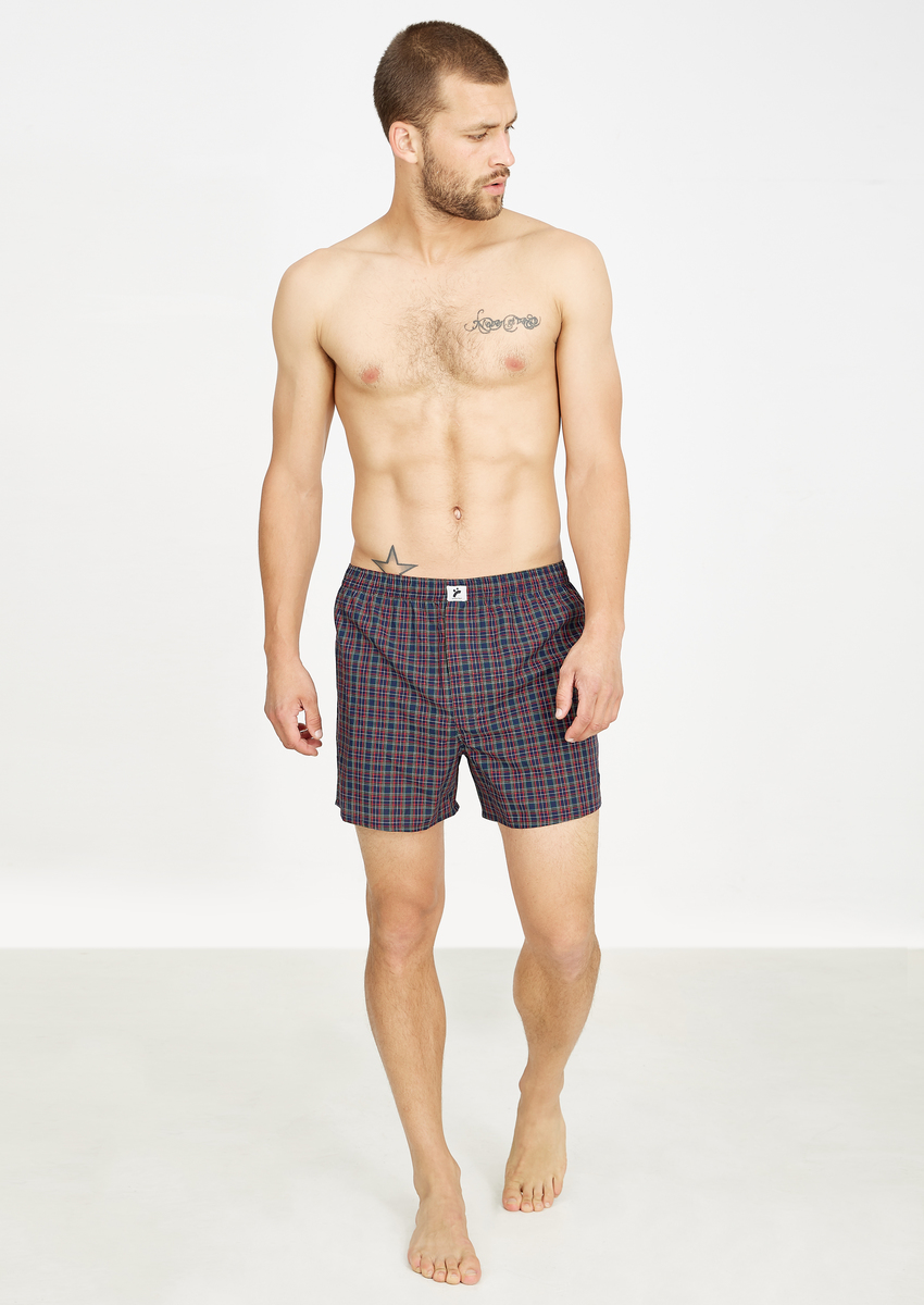 Männer Boxershorts Amargo #Checked Coloured Checked L