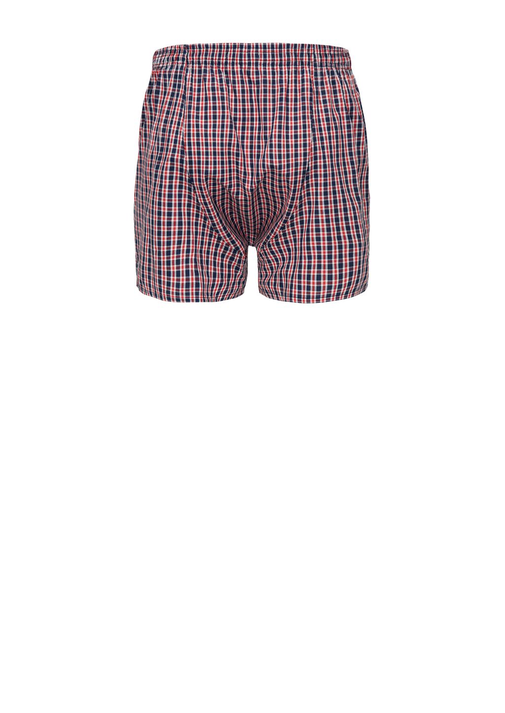 Männer Boxershorts #Checked Blue/White/Red Checked S