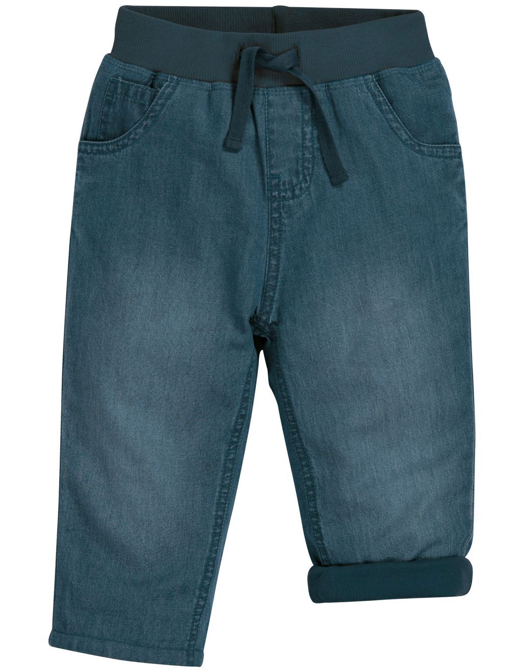 Comfy Lined Jeans Light Wash Denim 80/86