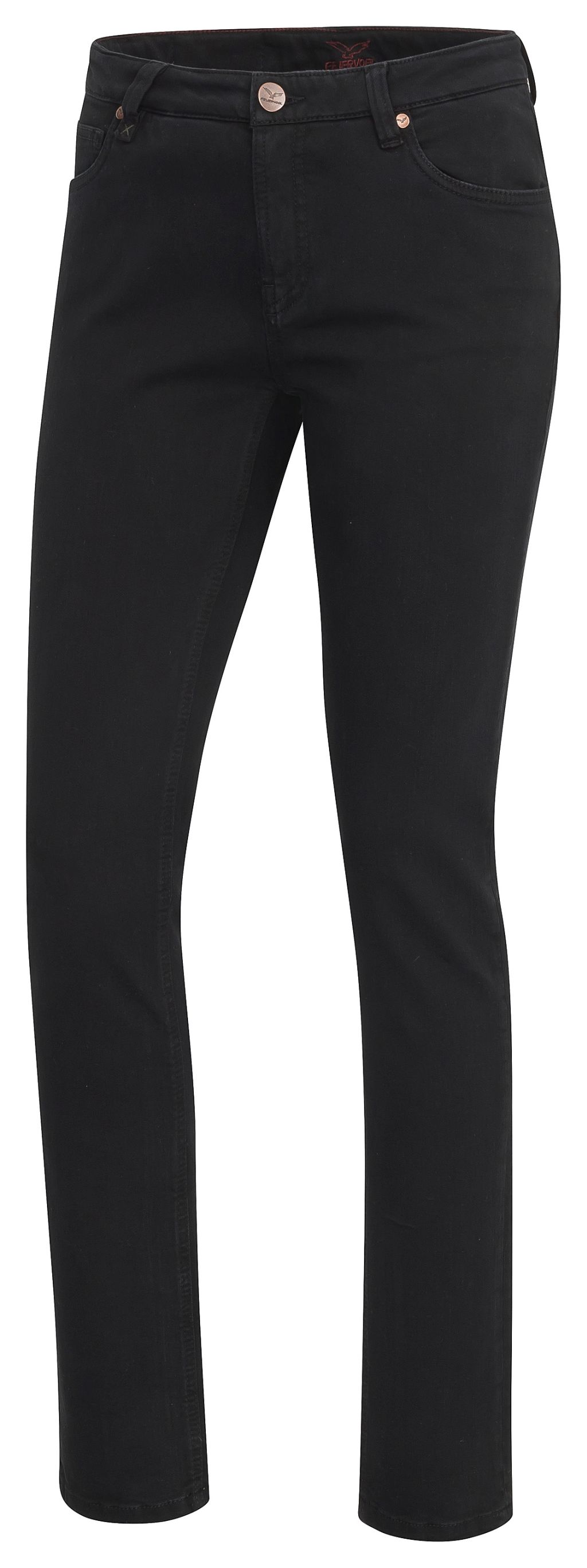 Svenja Black-Black Slim Fit Medium Waist Jeans - Bio-Baumwolle 36