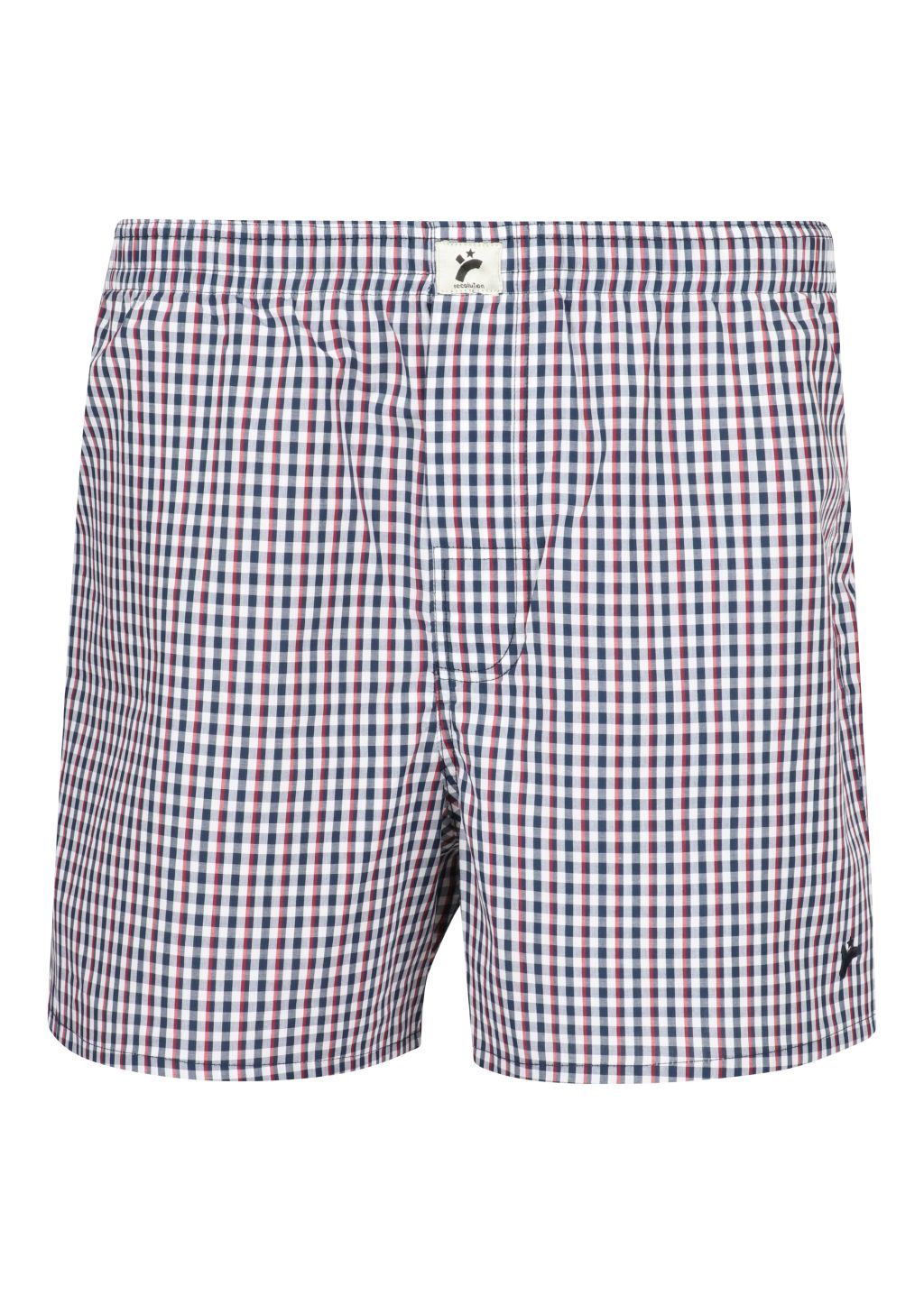 Männer Boxershorts #CHECKED navy/red/white L