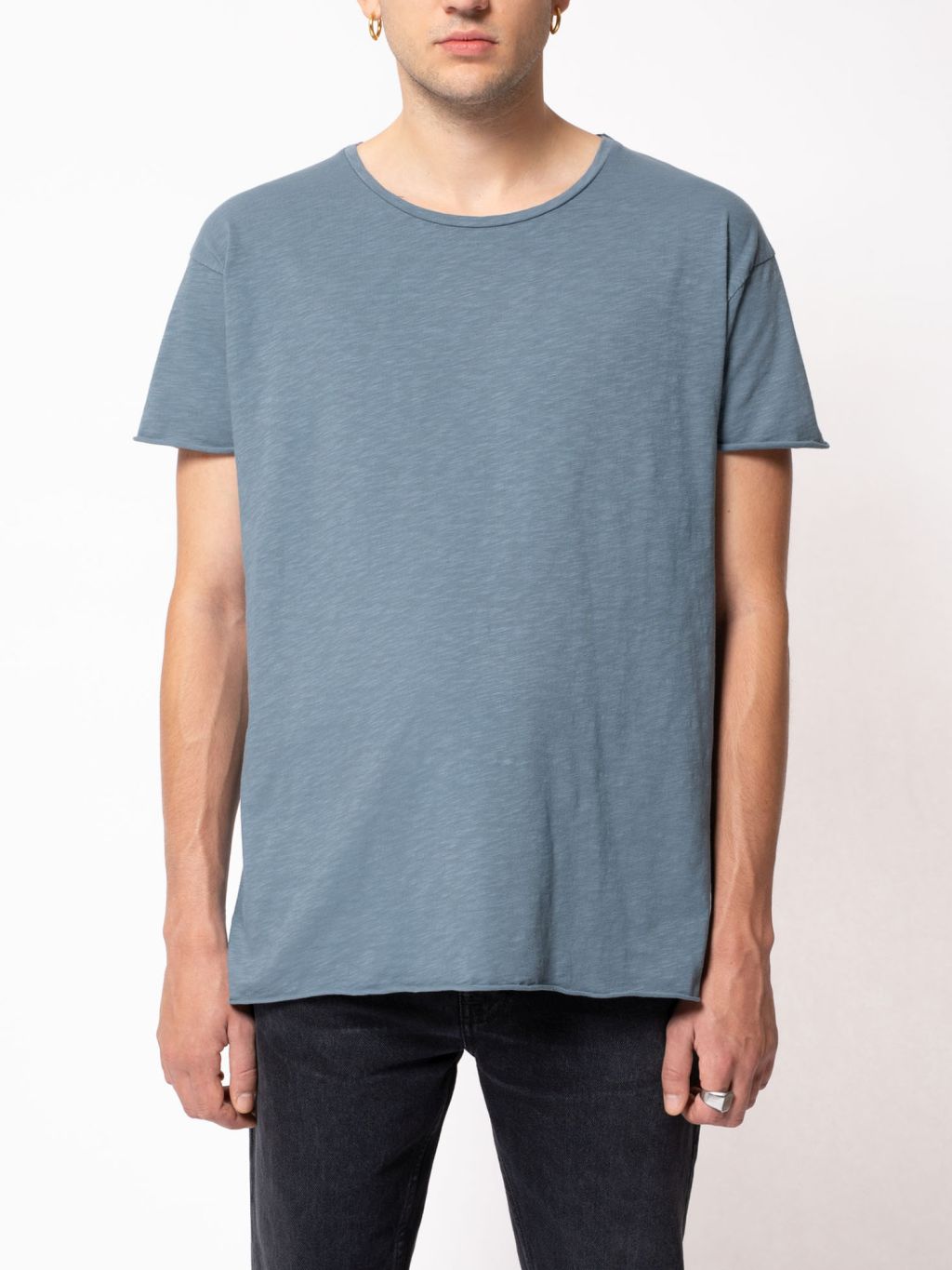 Roger Slub T-Shirt aus Bio-Baumwolle 50s Blue XL