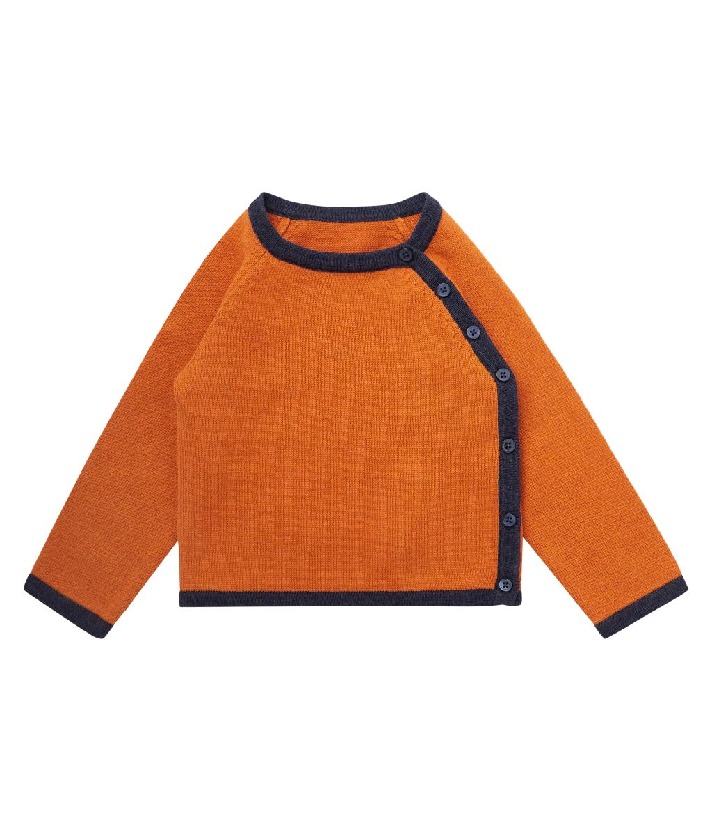 Picasso Baby Knitted Wrap Jacket rusty orange 62