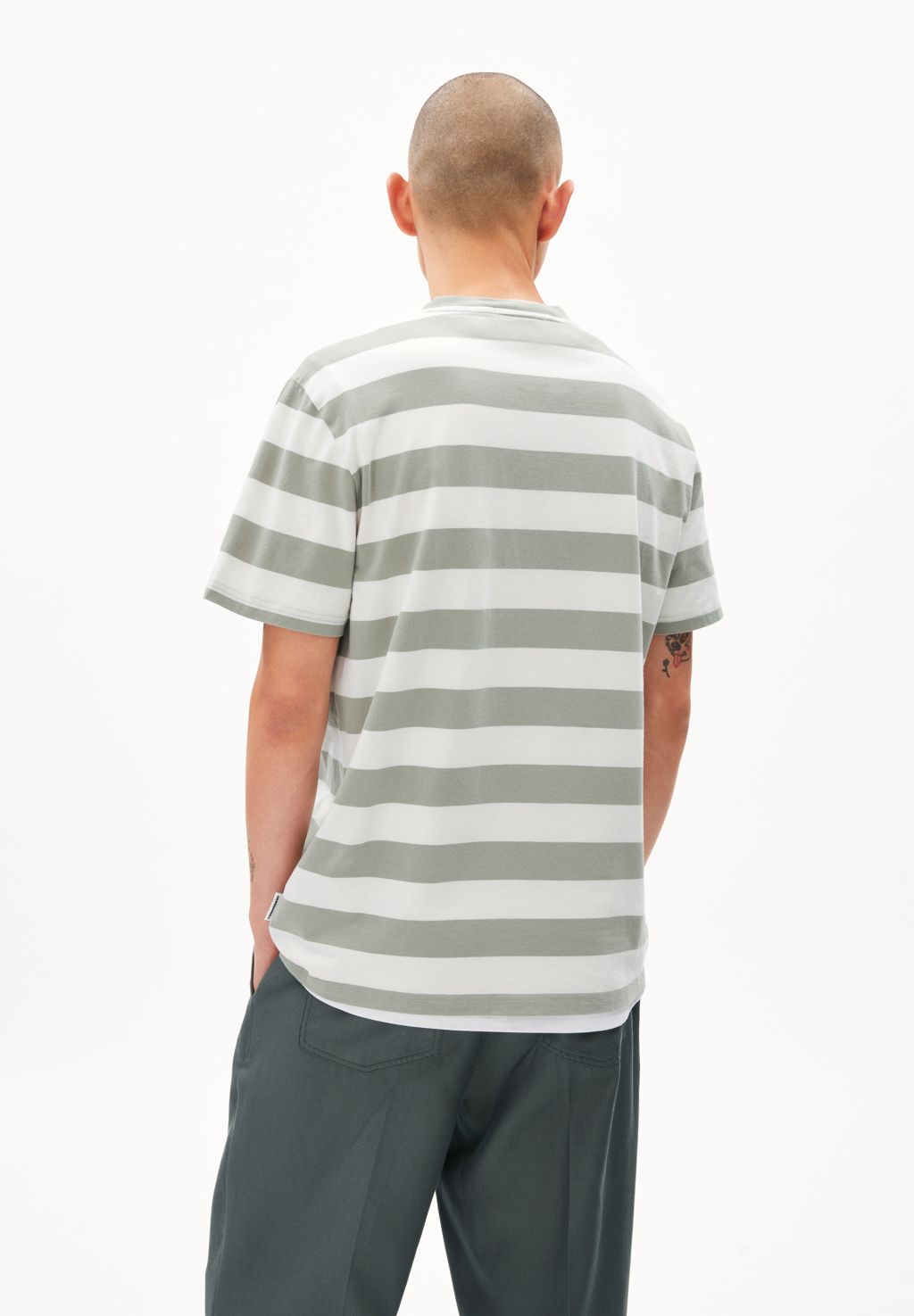 Bahaar Stripes Oatmilk-Grey Green  XL