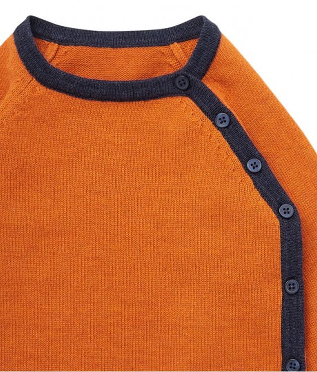 Picasso Baby Knitted Wrap Jacket rusty orange 86