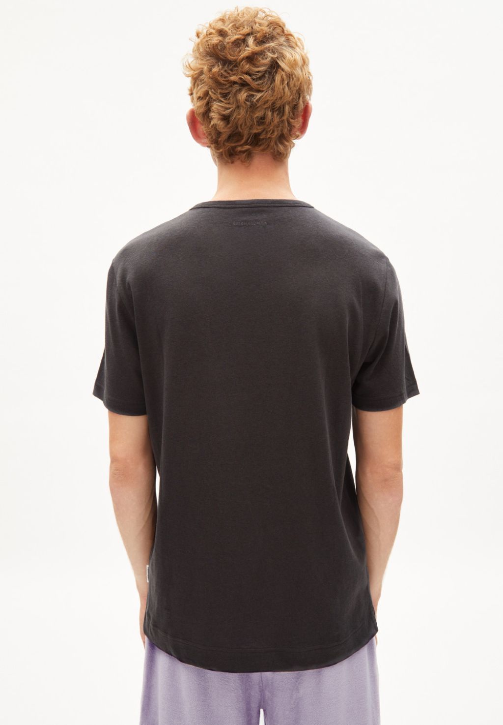 Aantonio Linen T-Shirt - Bio-Baumwoll-Linen Mix Graphite M