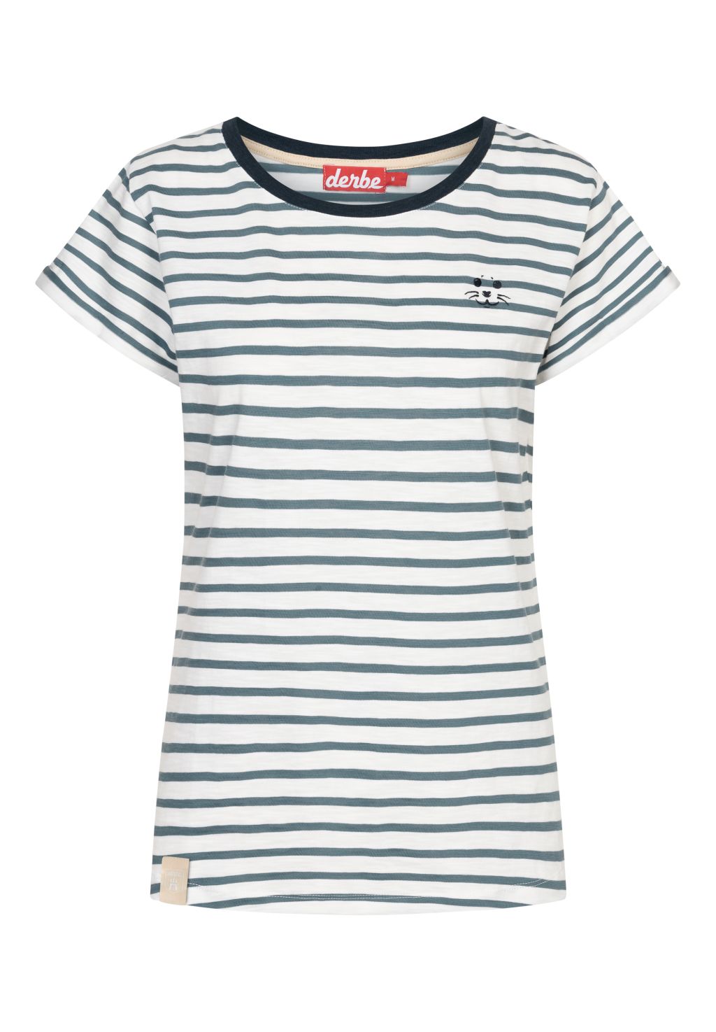 T-Shirt Robbenschnute Striped Orion Blue XS