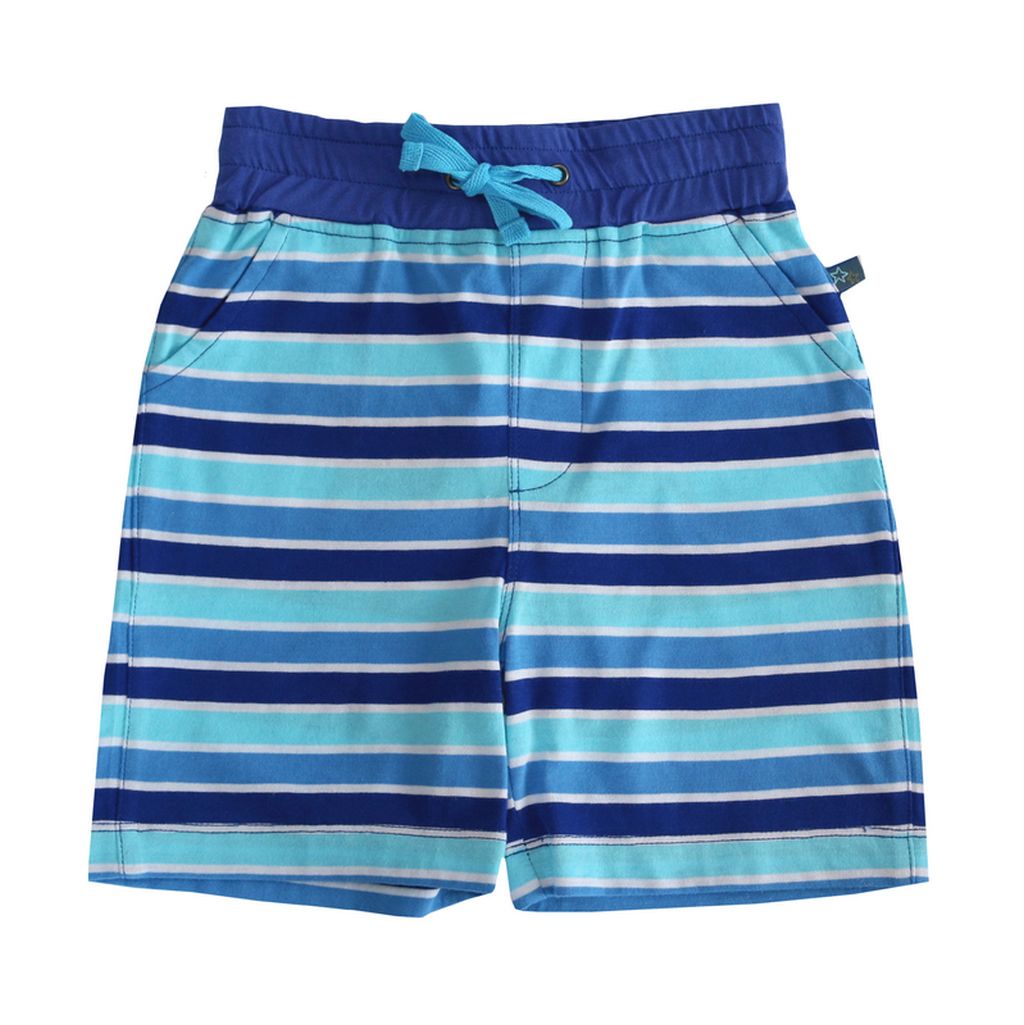 Shorts mit Streifen aqua-navy
