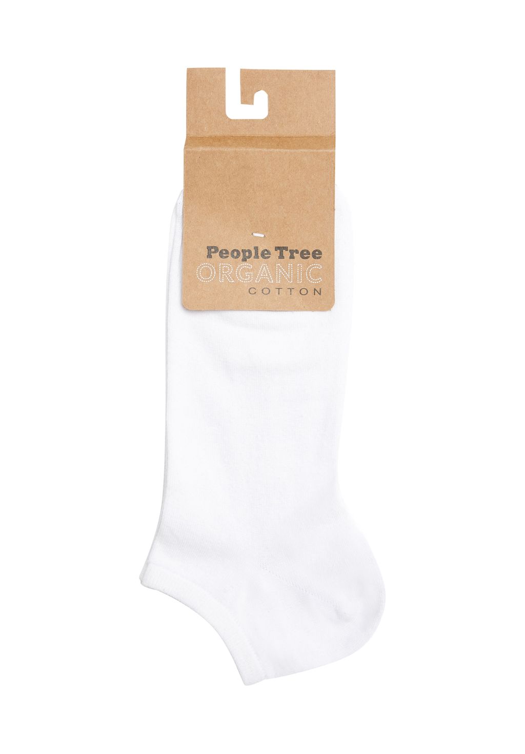 Organic Cotton Trainer Socks White