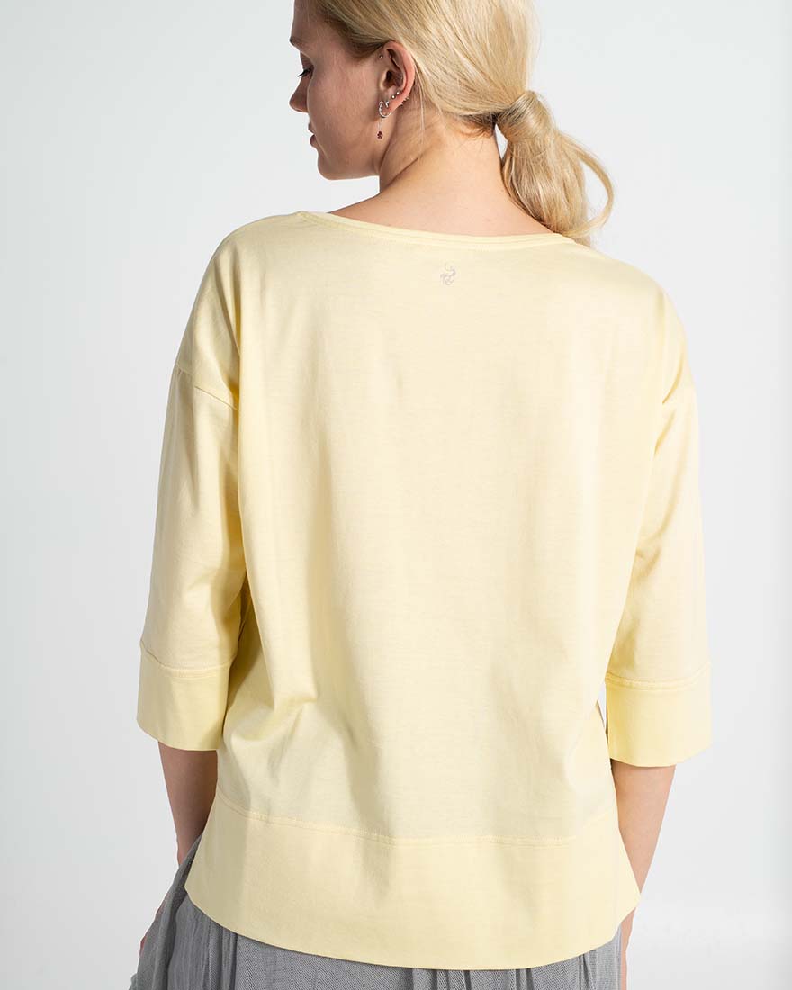 Blusen-Shirt aus Bio-Baumwolle - vanille XL