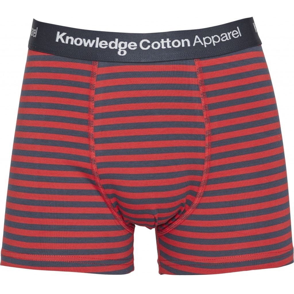 Maple 2-Pack Striped Underwear - Gots/Vegan Pompeain Red S