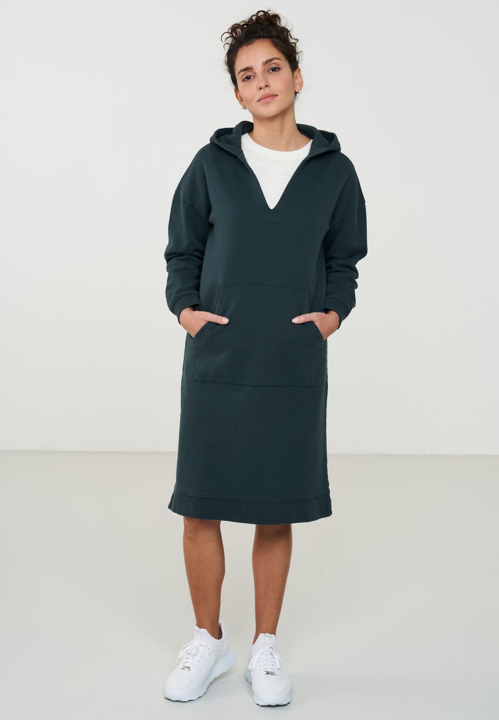 Kleid Hedera - Bio-Baumwolle/Recycelte Baumwolle Deep Green M