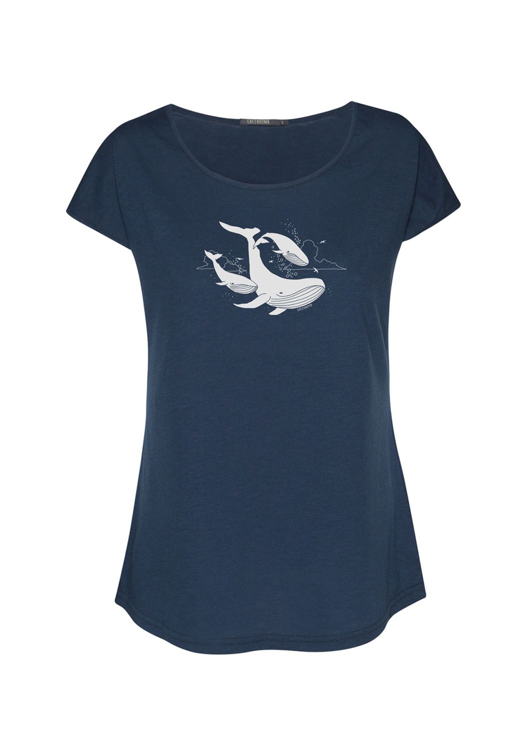 Animal Flying Whale (Cool/Gots) - Navy M