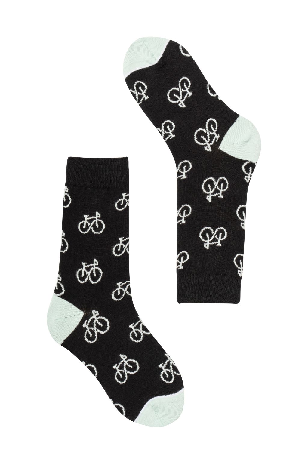 Basic Socks #BIKES black / mint 35-38