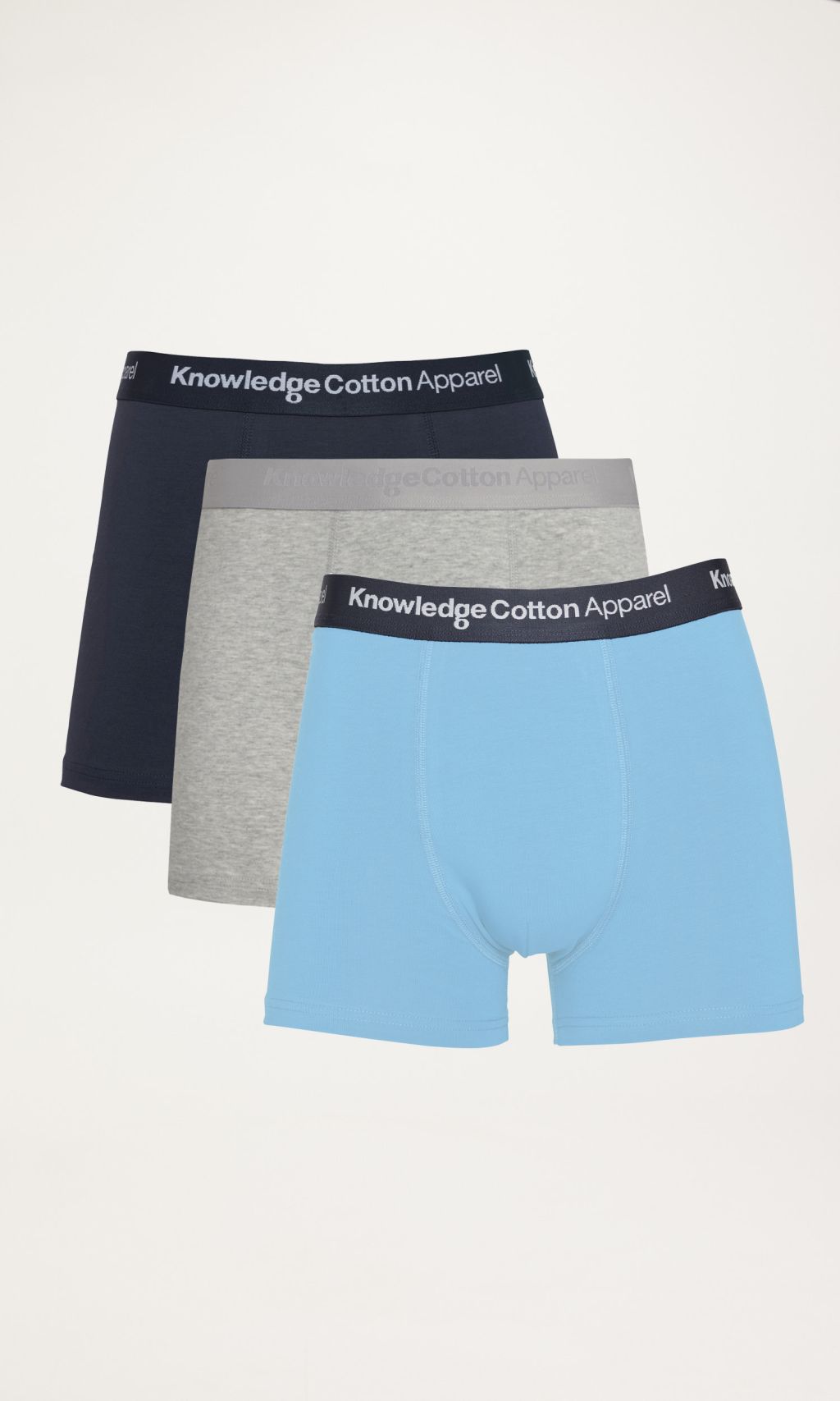 Maple 3-pack underwear - GOTS/Vegan - alaskan blue L