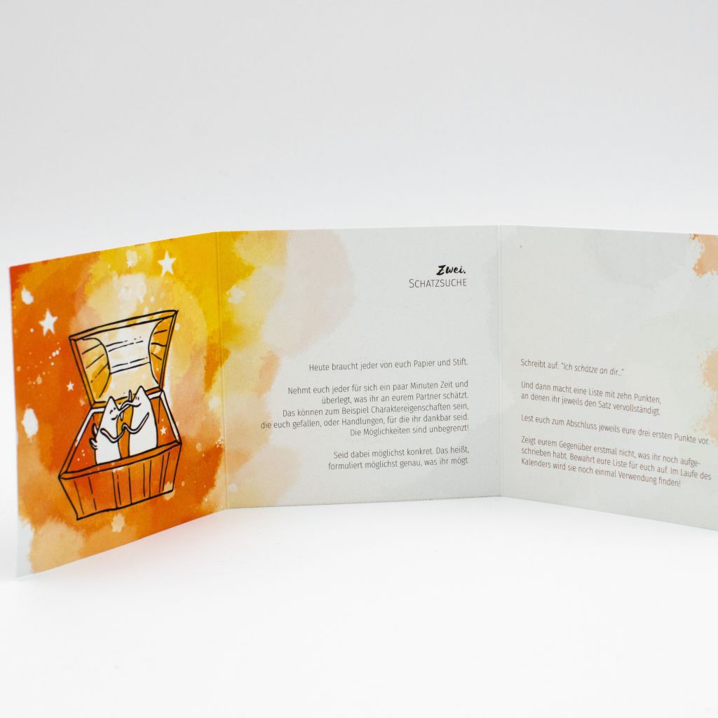 Paarzeit-Box mit 24 Storycards - Adventskalender Edition 1
