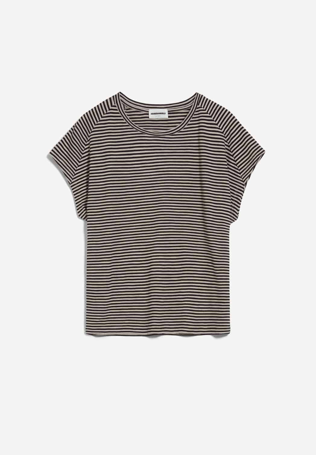 Ofeliaa Lovely Stripes T_shirt aus Bio-Baumwolle black-light desert S
