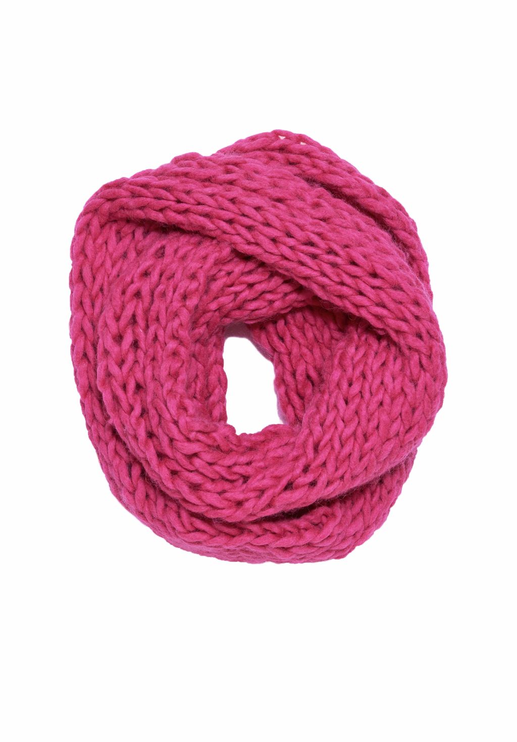 Chunky Knit Snood Pink