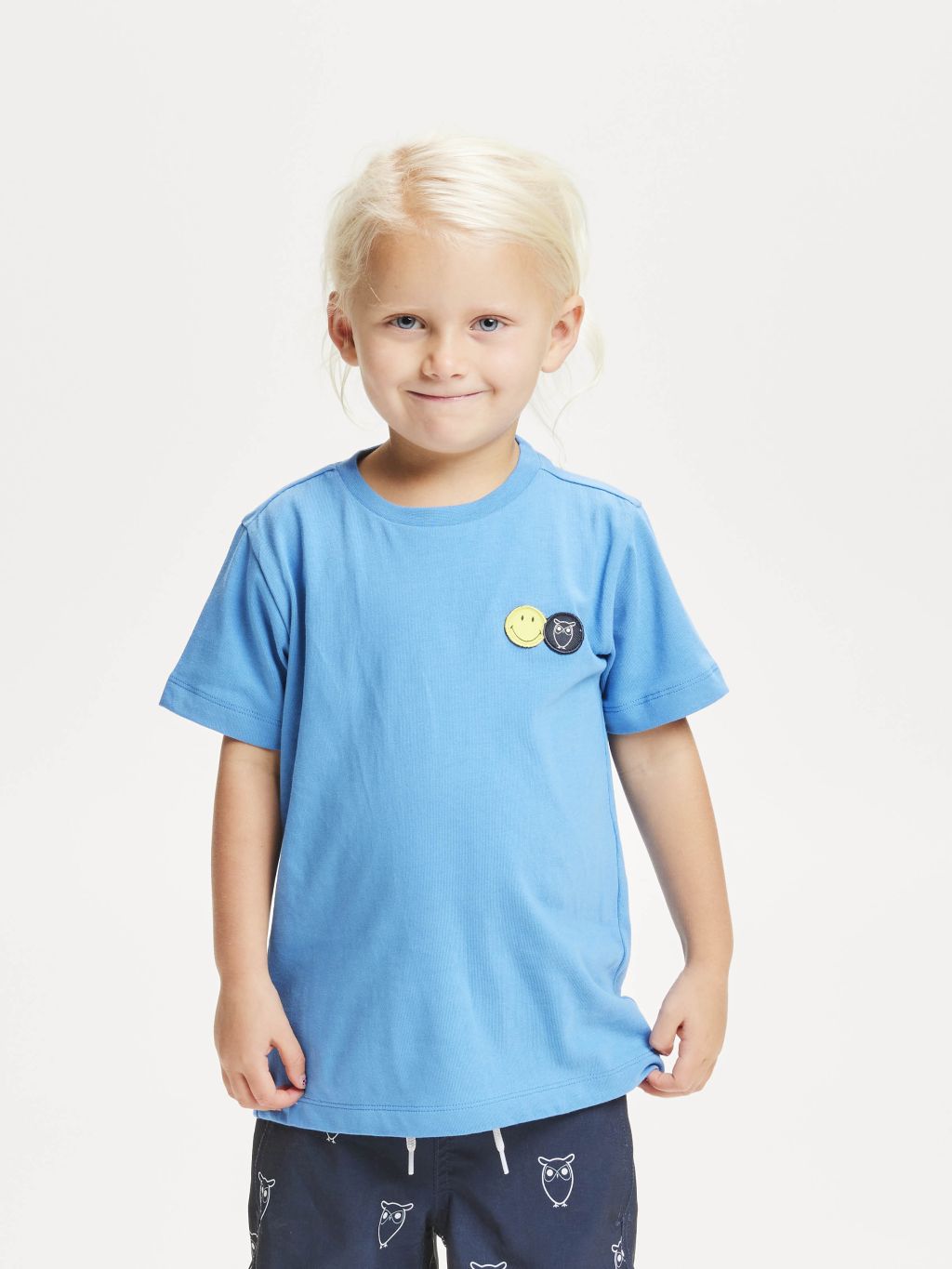 Kca X Smiley® Badge T-Shirt Kids - Gots/Vegan Campanula