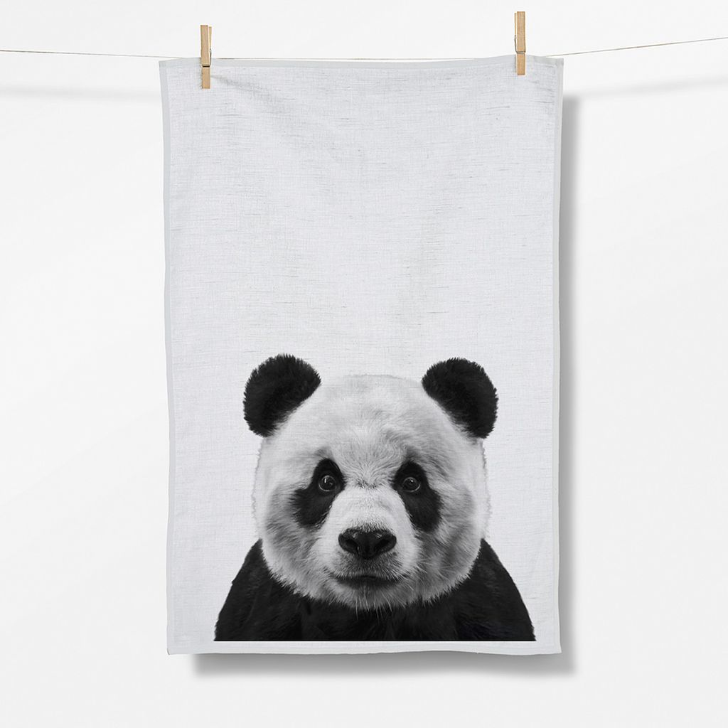 Animal Panda  (Tea Towel) white